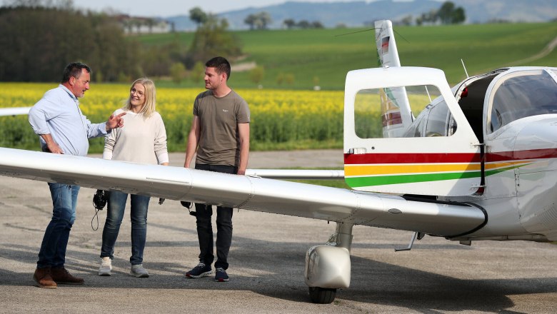 Mostviertel, Moststraße, Flugplatz Seitenstetten, Piper, © Mostviertel Tourismus / weinfranz.at Nahaufnahmen einer Piper am Flugplatz Seitenstetten.