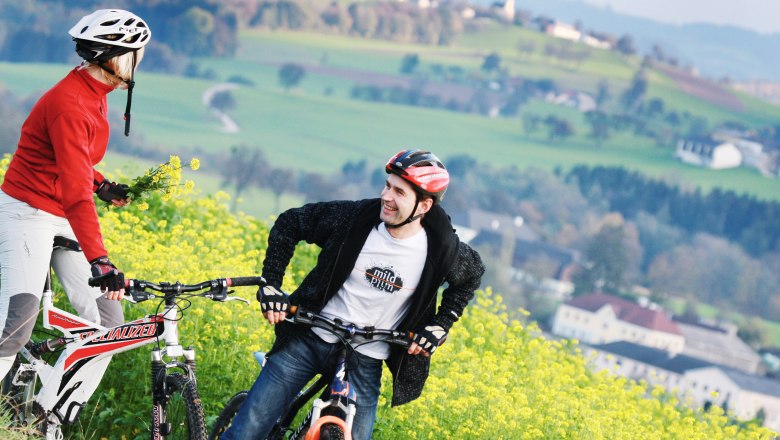 Radfahrer bei Euratsfeld, © weinfranz.at