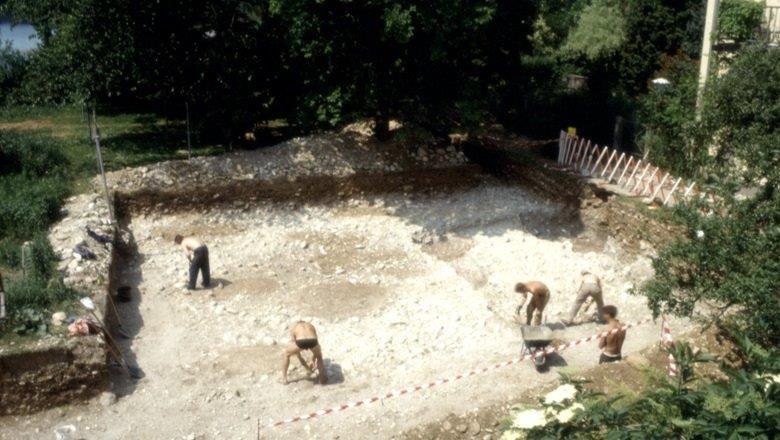 Archäologische Ausgrabung im Jahr 1990, © Erik Szameit