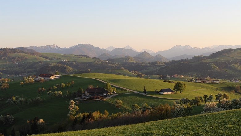 Aussichtswarte Voralpenblick: Richtung Südwesten, © Pöchacker - Mostviertel Tourismus